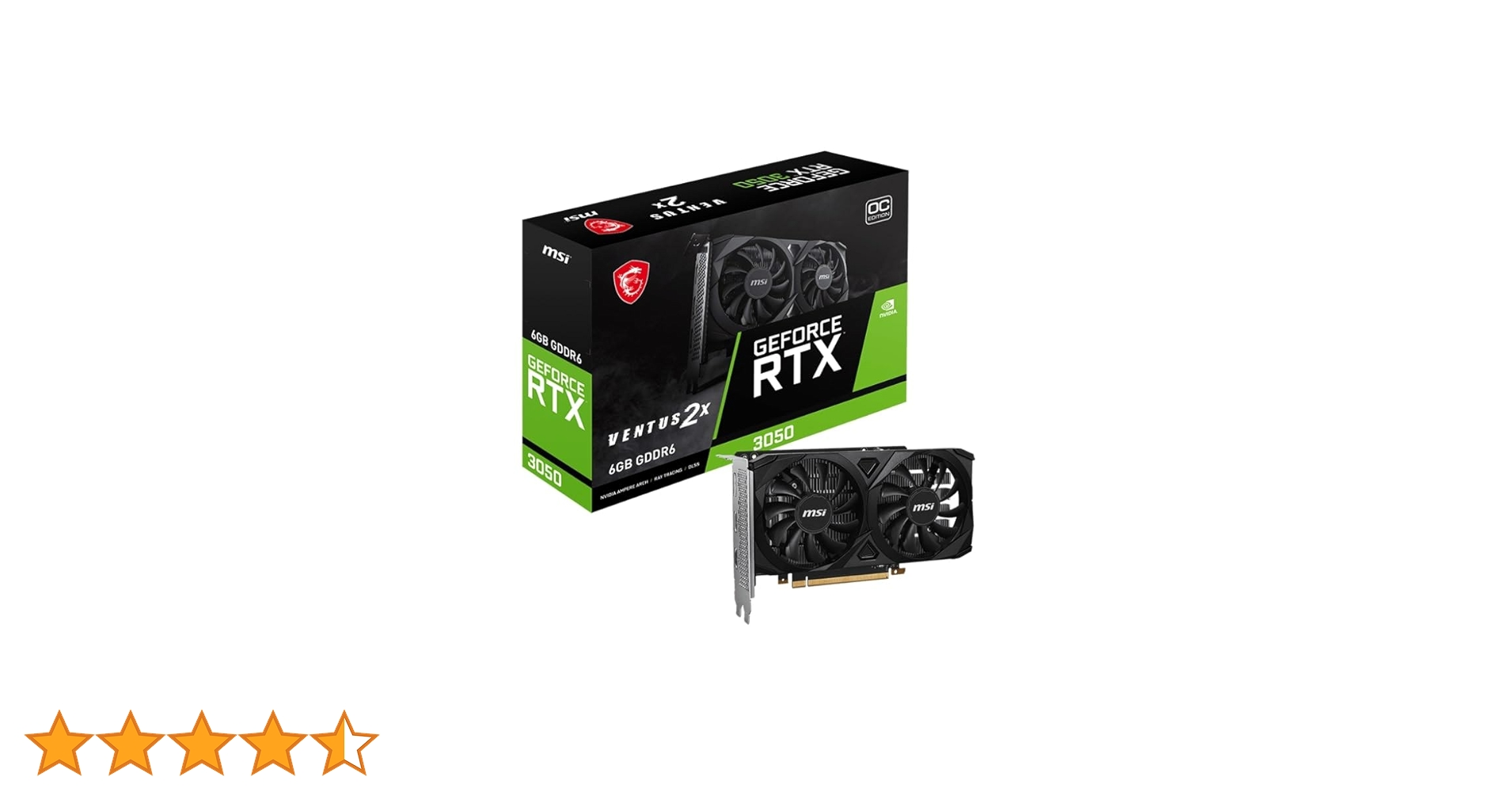 グラフィックボード・グラボ・ビデオカード MSI GeForce RTX 3050 VENTUS 2X 6G OC Amazon.in: Buy MSI GeForce RTX 3050 VENTUS 2X 6G OC PCIe4.0 No